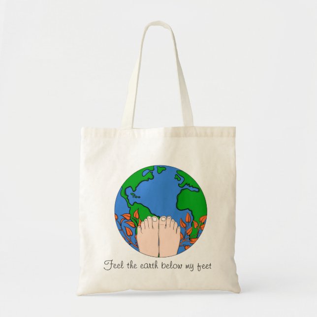 Tote Sinta a terra abaixo de meu bolsa dos pés (Frente)