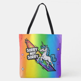 Tote Sinto Muito não Sinto Muito Bolsa de Unicórnio