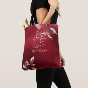 Tote Snowy Red deixa a bolsa de Natal