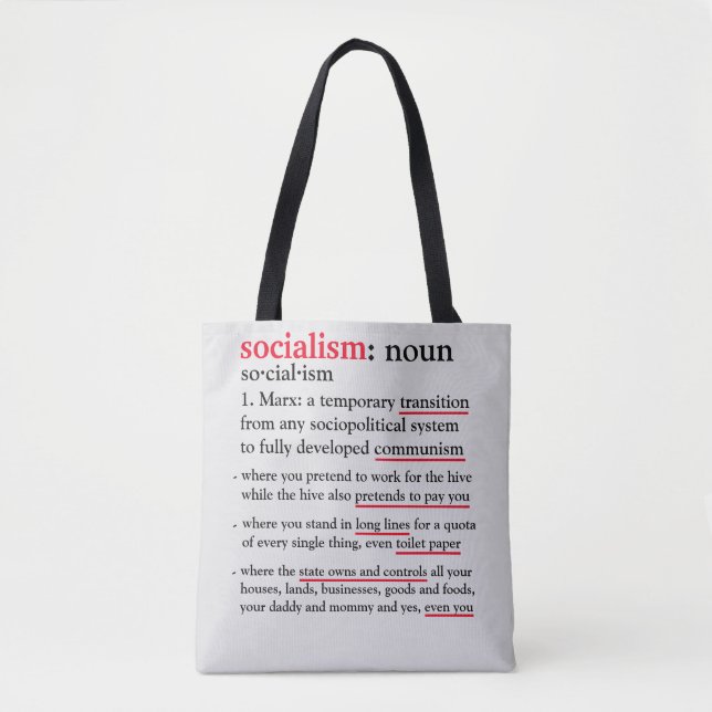 Tote Socialismo definido como bolsa (Frente)