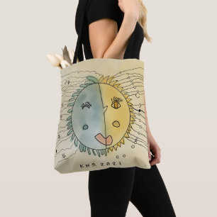 Tote Sol e Lua mais estrelas Bolsa