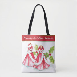 Tote Sonhando com uma Bolsa de Natal Branco