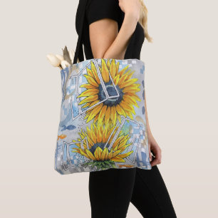 Tote Sonhos de girassol Bolsa