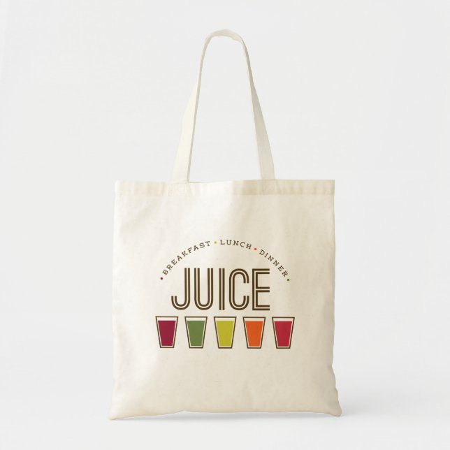 Tote Suco - pequeno almoço, almoço & comensal. O bolsa (Frente)