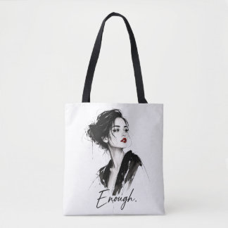 Tote Suficiente. Bolsa de Algodão com Estilo Minimalist