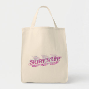 Tote "Surf" surfista rosa e roxo na bolsa