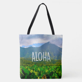 Tote Taro Fields, Hanalei, Kauai, Bolsa de praia do Hav