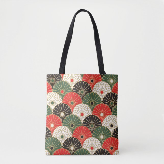 Tote Tecido Kimono japonês estilizado bolsa (Frente)