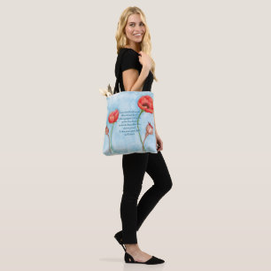 Tote Terra do Poema das Poppies, Bolsa de Molho Azul