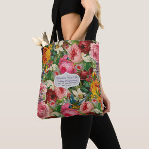 Tote TEXTO EDIT Personalizado de Rosa de BOLSA de de Vi