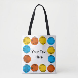 Tote Texto global por todo o bolsa