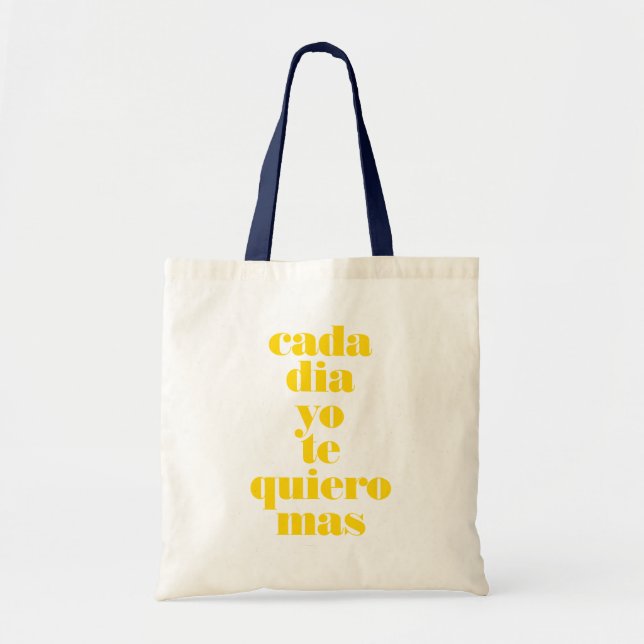 Tote Todo Dia Eu Te Amo Mais Bolsa Gráfico (Frente)