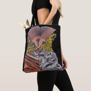 Tote Todo - Grandes Felinos (preto)