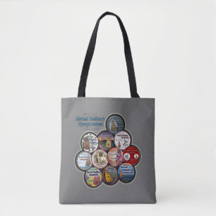 Tote Todos os botões de sinfonia Bolsa médio