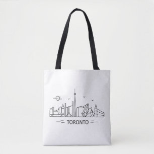 Tote Toronto Canada Lineart Bolsa