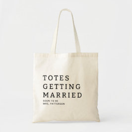 Tote Totes Casando Nome da Noiva Bolsa de Casamento Tot