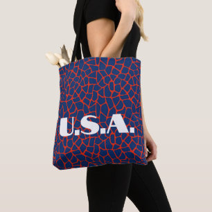Tote Trendy U.S.A. Election Animal Print Bolsa
