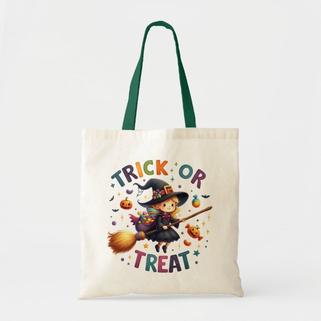 Tote Truque de bruxa ou bolsa de tratamento (Frente)