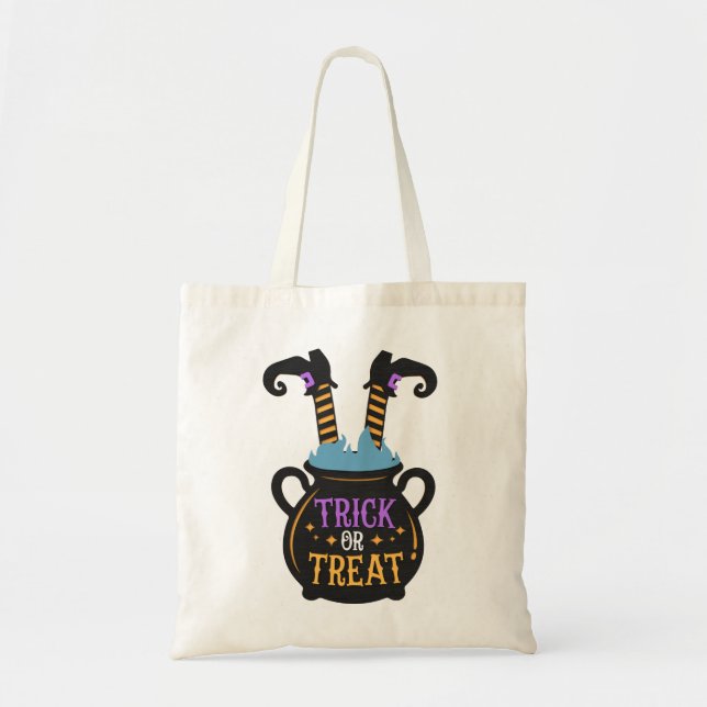 Tote Truque de Cauldron ou bolsa de tratamento da bruxa (Frente)