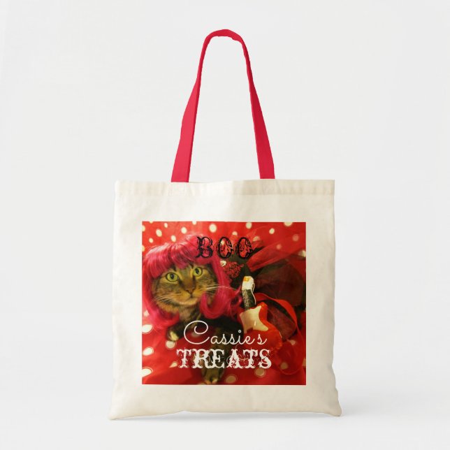 Tote Truque de Halloween ou bolsa de tratamento de Gati (Frente)