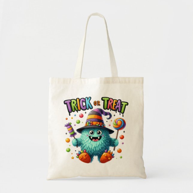 Tote Truque ou bolsa de tratamento de coleta de doce mo (Frente)