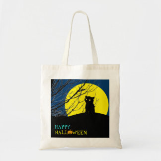 Tote Truque ou bolsa de tratamento de Halloween:Gato Pr