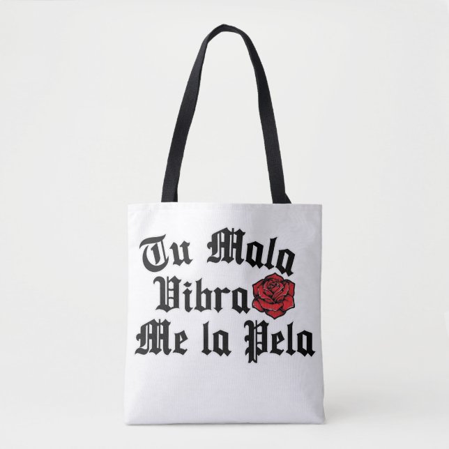 Tote Tu Mala Vibra me la pela compra na bolsa (Frente)