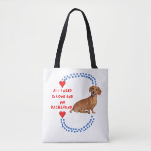 Tote Tudo o que Preciso é Amor e Minha Bolsa de Cachorr