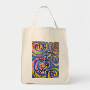 Tote "Tudo que você precisa é o bolsa do amor"
