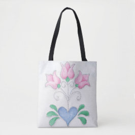 Tote Tulip Heart em um Bolsa