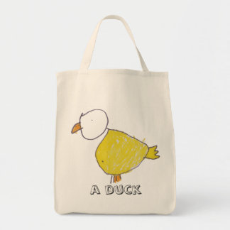 Tote Um bolsa orgânico do mantimento do pato
