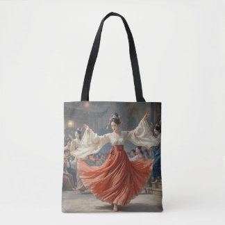 Tote Um dançarino dançando na bolsa de música