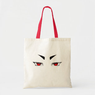 Tote Uma bela bolsa com olhos vermelhos intensos
