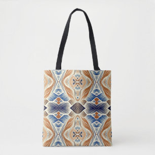 Tote Uma vibrante bolsa de padrão contínuo multicolorid