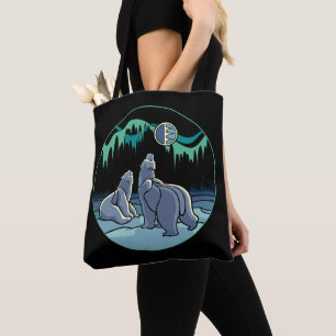 Tote Urso Polar e Barra Tribal de Bolsa