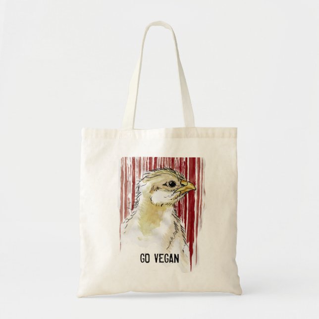 Tote VAI o bolsa do código de barras do pintinho do (Frente)