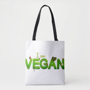 Tote Vegetariano Vegan Salve Animais Veg Comer Bolsa