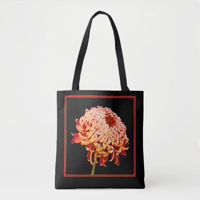 Tote Vermelho e Bege Mãe com Impressão Total (Frente)