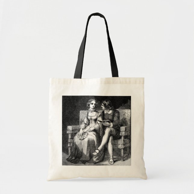 Tote Vintage Art Bolsa de canvas (Frente)