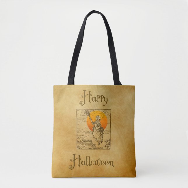 Tote Vintage Halloween Bolsa (Frente)