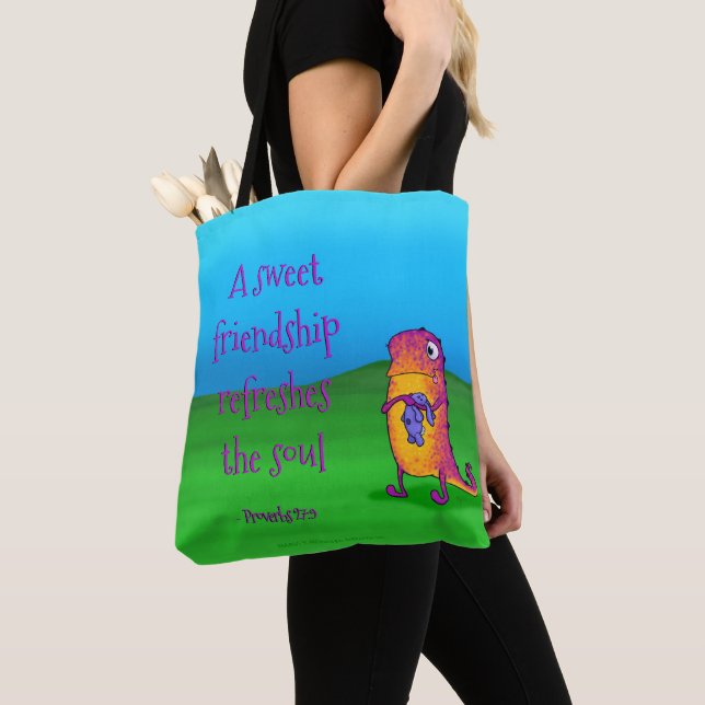 Tote Viola o monstro, o bolsa de w/quote (Close Up)