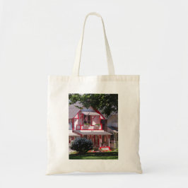 Tote Vitoriano Vermelho e Branco - Bolsa B do Vineyard 