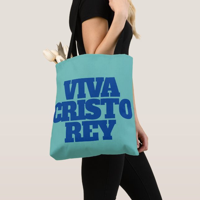 Tote Viva Cristo Rey Graphic Bolsa (Close Up)