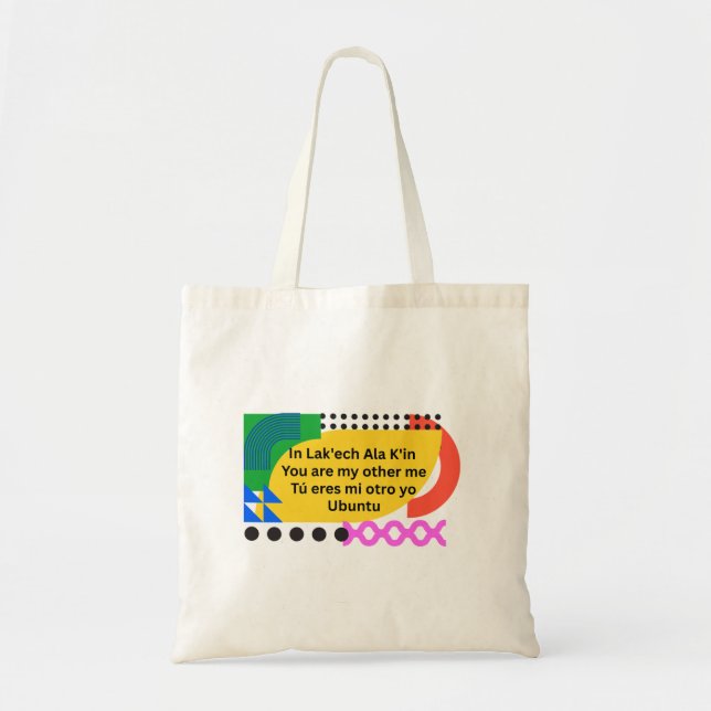 Tote Você é meu outro bolsa multilíngue (Frente)