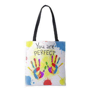 Tote Você é perfeito Bolsa de compras reutilizável de A