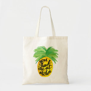 Tote Você teve-me Aloha no bolsa do abacaxi