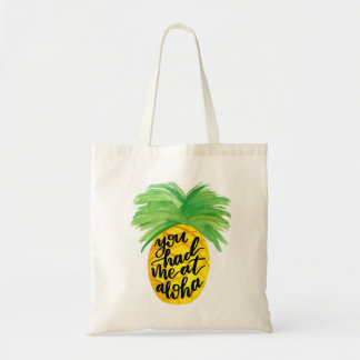 Tote Você teve-me Aloha no bolsa do abacaxi