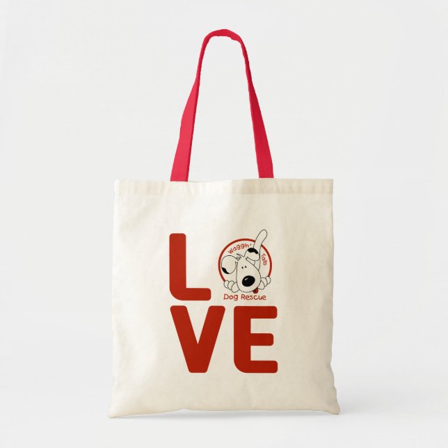Tote Waggin ata o bolsa do AMOR (Frente)