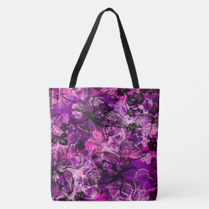 Tote Wahine Lace Hawaiian Orchid Bolsa de praia