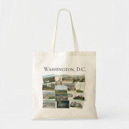Tote Washington DC: Vintage Postcards Bolsa duplo